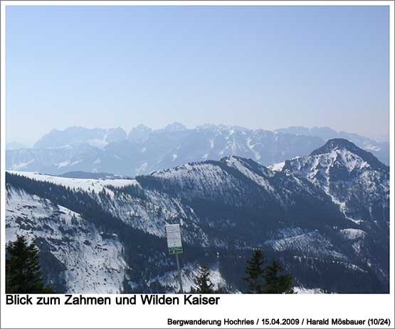 Blick zum Zahmen und Wilden Kaiser