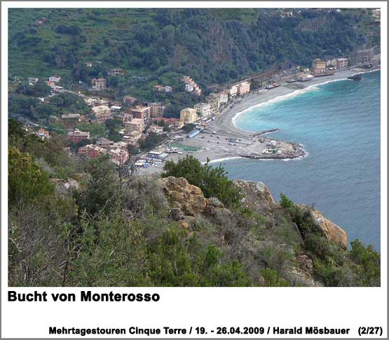 die Bucht von Monterosso