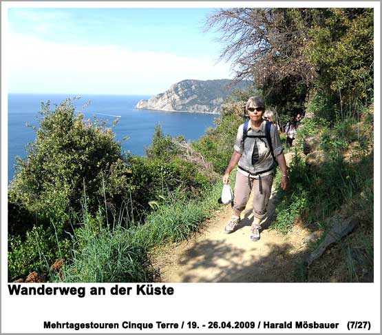 Wanderweg an der Küste