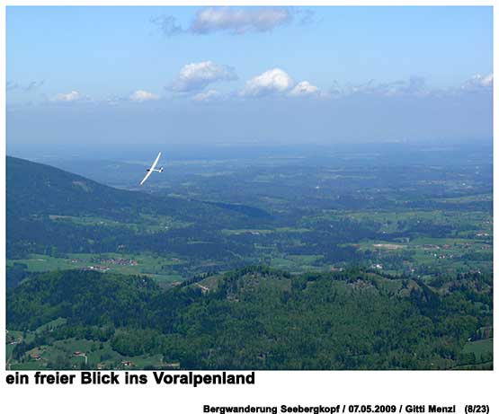 ein freier Blick ins Voralpenland