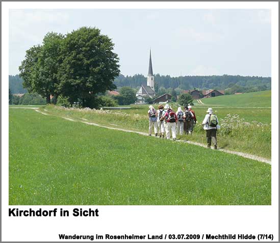 Kirchdorf in Sicht
