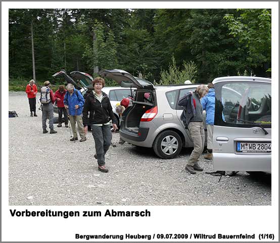 Vorbereitungen zum Abmarsch