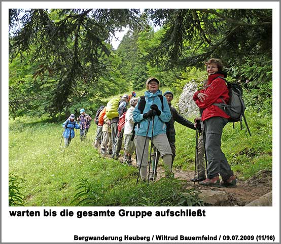 warten, bis die gesamte Gruppe aufschließt