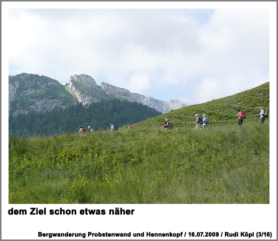 dem Ziel schon etwas näher