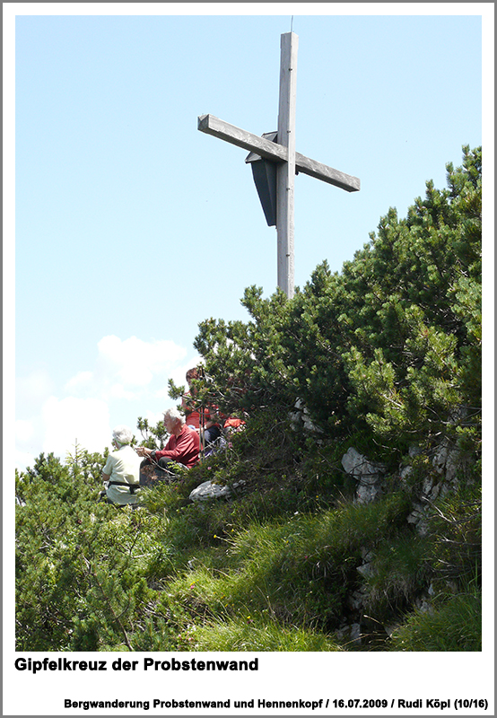 Gipfelkreuz der Probstenwand