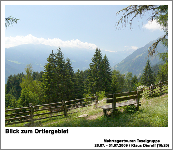 Blick zum Ortlergebiet