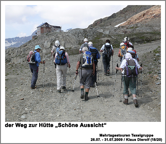 der Weg zur Hütte 