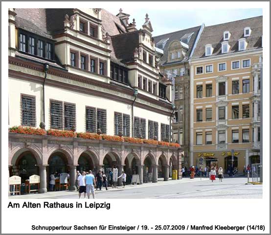 Am Alten Rathaus in Leipzig