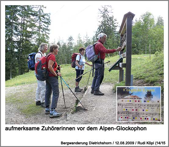 vor dem Alpen-Glockophon