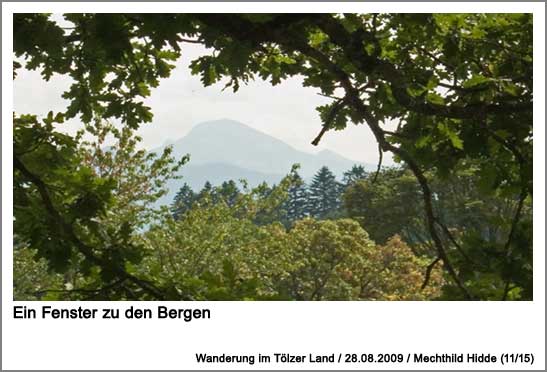 Ein Fenster zu den Bergen