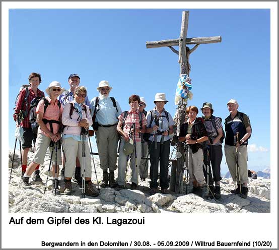 Auf dem Gipfel des Kl. Lagazoui