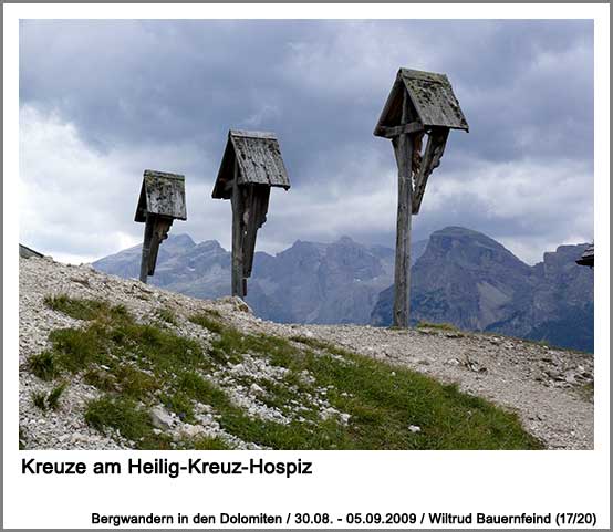 Kreuze am Heilig-Kreuz-Hospiz