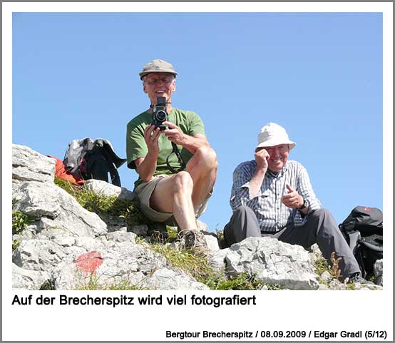 Auf der Brecherspitz wird viel fotografiert