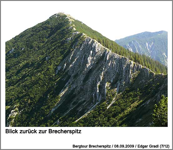 Blick zurück zur Brecherspitz