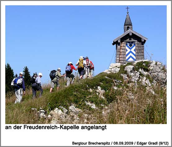 an der Freudenreich-Kapelle angelangt