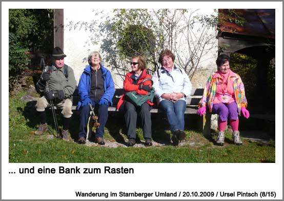 ... und eine Bank zum Rasten