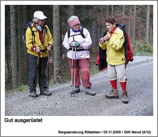 gut ausgerüstet