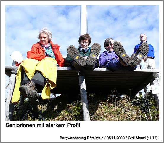 Seniorinnen mit starken Profil