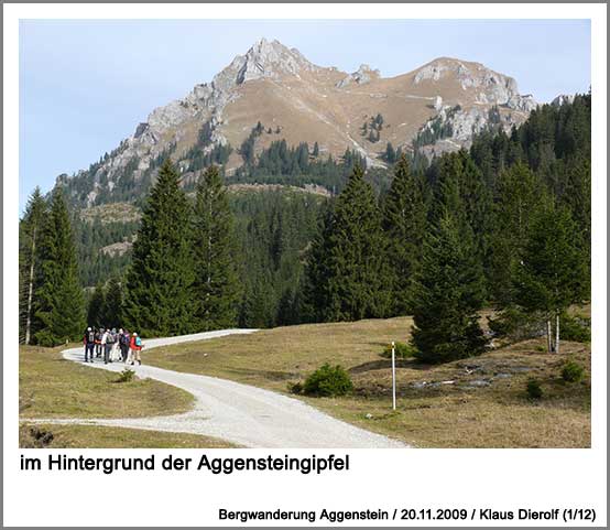 im Hintergrund der Aggensteingipfel