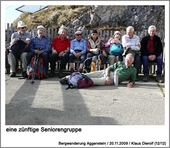 eine zünftige Seniorengruppe