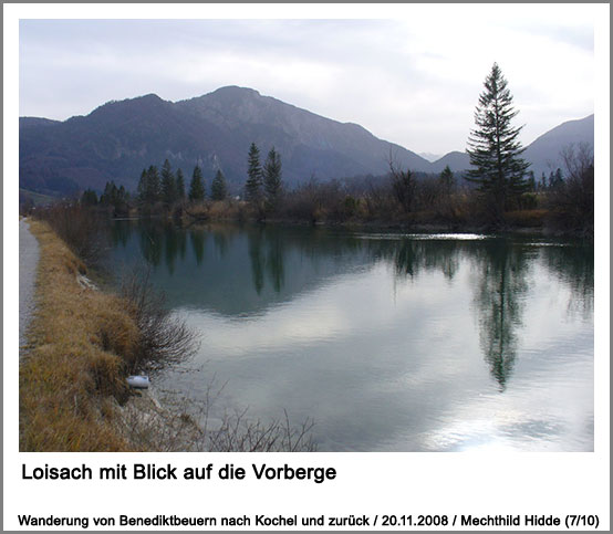 Loisach mit Blick auf die Vorberge