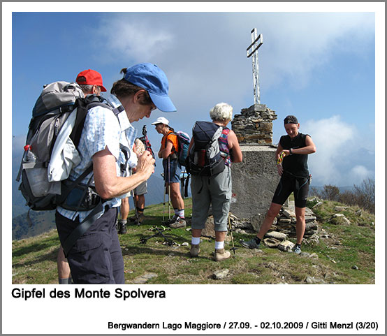 Gipfel des Monte Spolvera