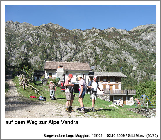 auf dem Weg zur Alpe Vandra