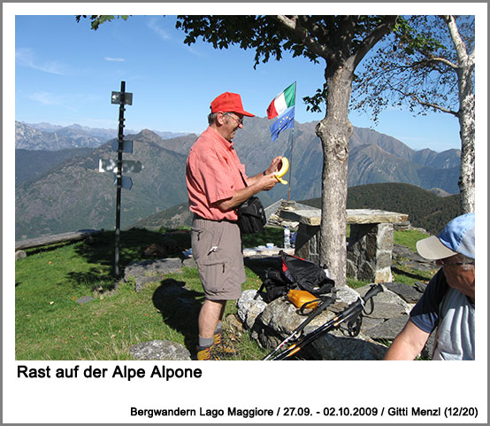 Rast auf der Alpe Alpone