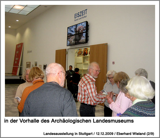 in der Vorhalle des Archäologischen Landesmuseums