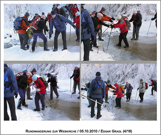 eine winterliche Bachquerung