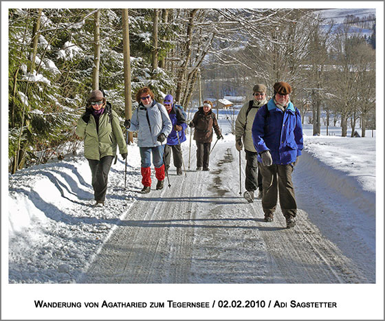 noch ist der Weg gut geräumt