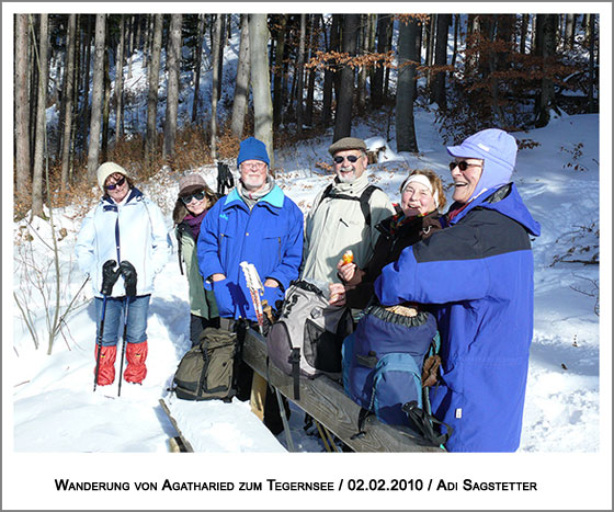 eine zünftige Wandergruppe