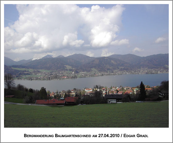 auf halber Höhe Blick zum Tegernsee