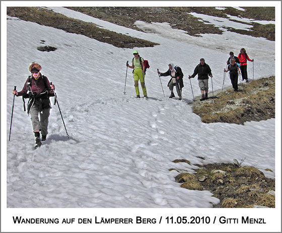 einige Schneefelder mussten gequert werden