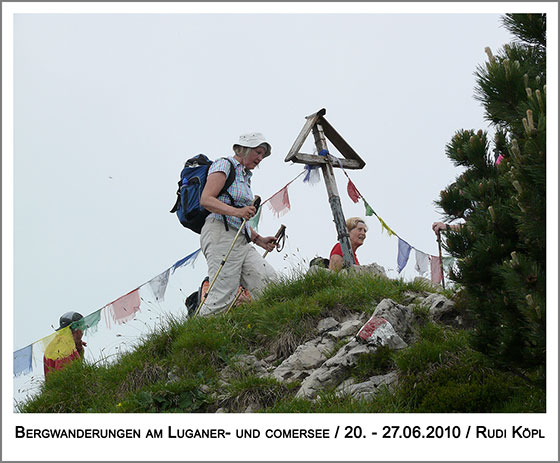 der Gipfel von Cima di Fojornia