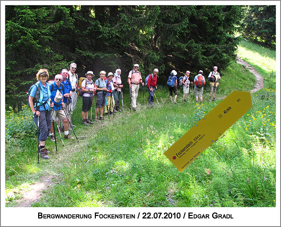 auf einem Steig zum Fockenstein