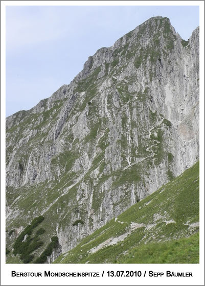 ein steiler Aufstieg steht uns bevor