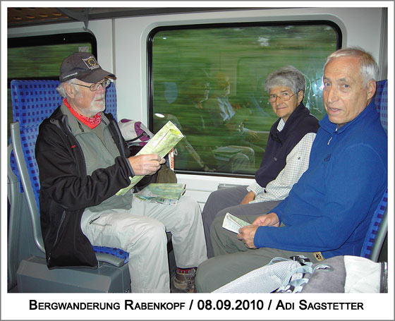 frohen Mutes mit der Bahn nach Kochel