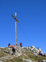 das Gipfelkreuz bei Sonnenschein