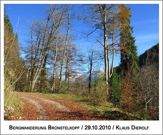 ein strahlender Herbsttag mit Föhn
