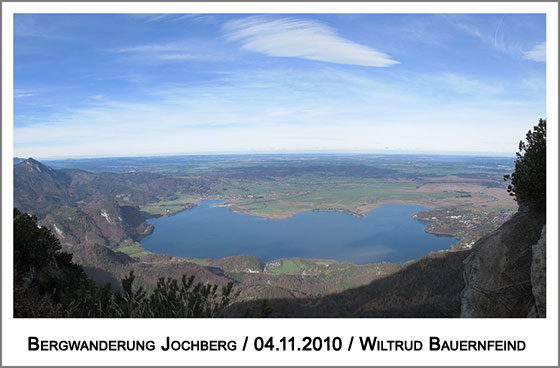 der Blick zum Kochelsee