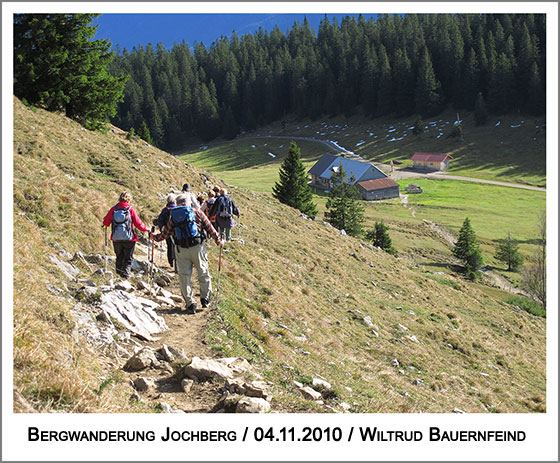 der Rückweg über die Jocheralm