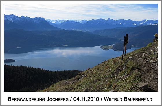 der Blick zum Walchensee