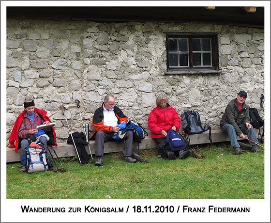 die Eigenversorgung an der Geißalm