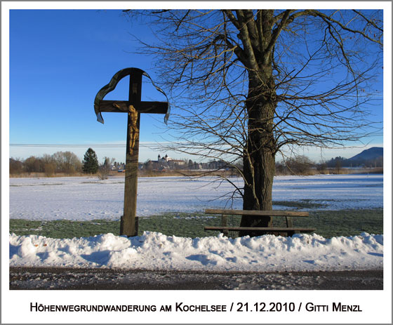 ein Flurkreuz unweit vom Kochelsee entfernt