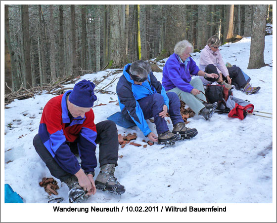 das Anlegen der Grödeln ist nun empfehlenswert