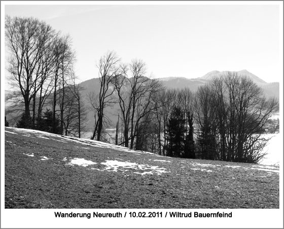 Stimmung am Tegernsee in schwarz/weiss