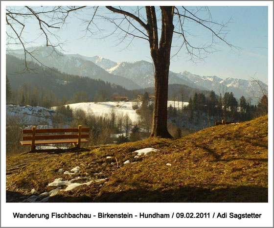 Blick auf Brecherspitze, Jägerkamp und Rotwand