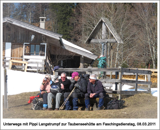 eine Rast an der Taubenseehütte