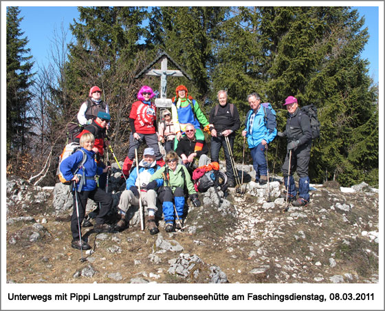 eine zünftige Wandergruppe